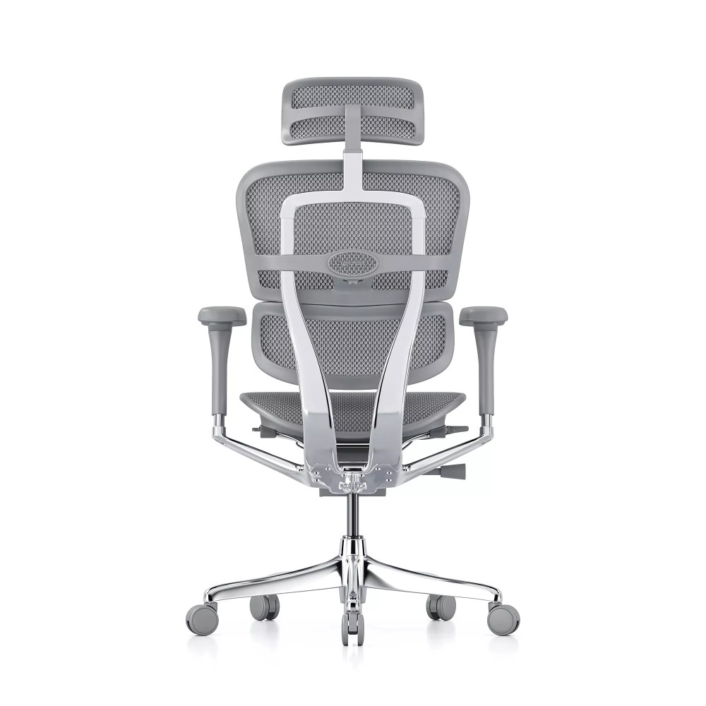 Ergohuman Elite Evolution, structure grise, maille grise