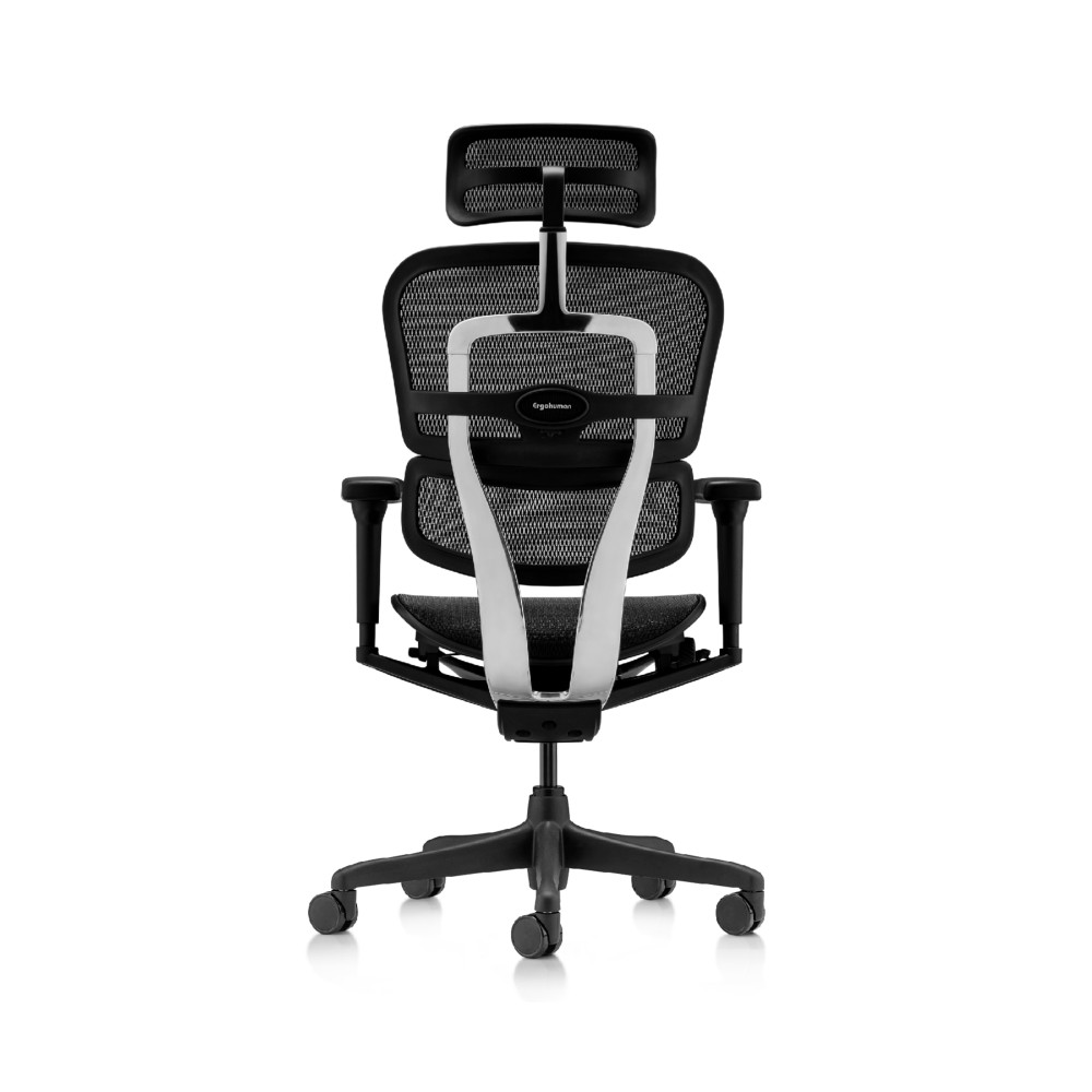 Ergohuman Ultra, black, aluminium backrest frame | Procomfort
