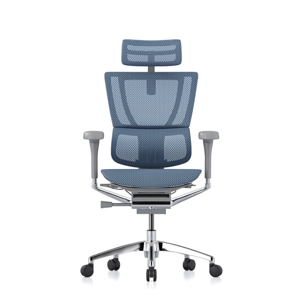 Mirus Evolution, estructura gris, malla cobalto | Procomfort
