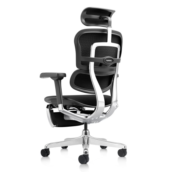 Ergohuman Med, structure noire, tissu noir | Procomfort