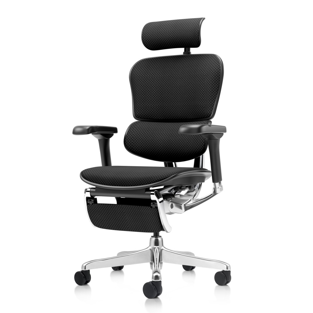 Ergohuman Med, Rahmen schwarz, Stoff schwarz | Procomfort