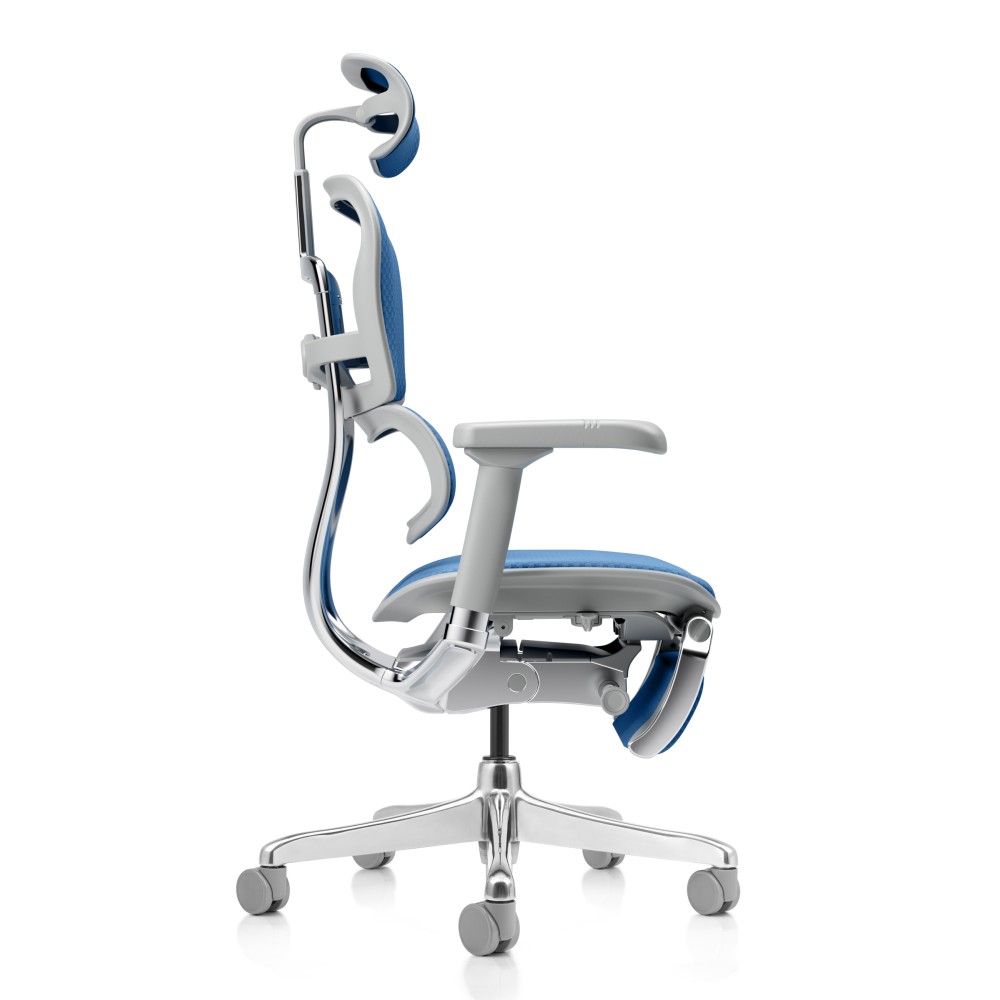 Ergohuman Med, Rahmen grau, Stoff Sky Blue | Procomfort