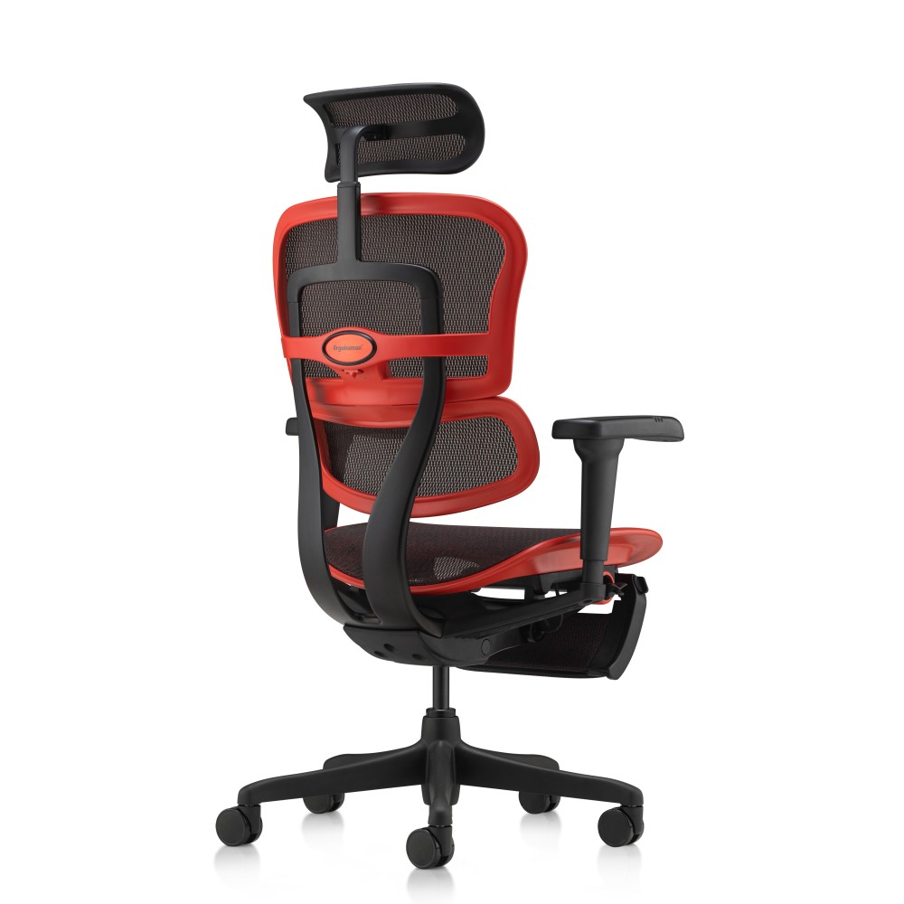 Ergohuman Ultra X9 Gaming, roja, con reposapiernas | Procomfort