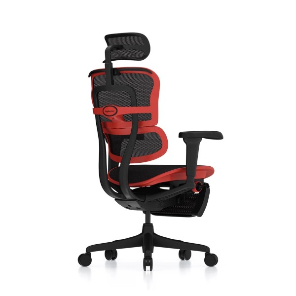Ergohuman Ultra X9 Gaming, roja, con reposapiernas | Procomfort