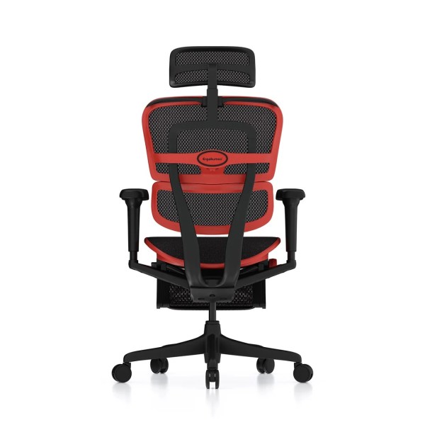 Ergohuman Ultra X9 Gaming, red, with legrest | Procomfort
