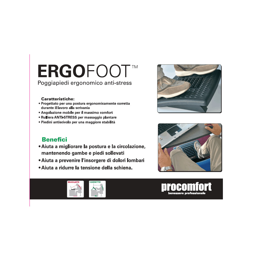 Ergonomische Fußstütze Ergo Foot 45x31 cm | Procomfort