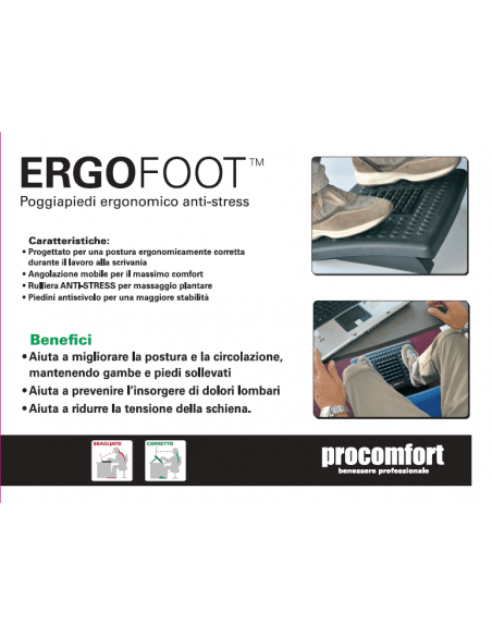 Ergonomische Fußstütze Ergo Foot 45x31 cm | Procomfort